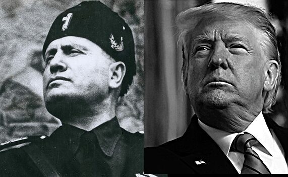 Benito Mussolini and Donald Trump